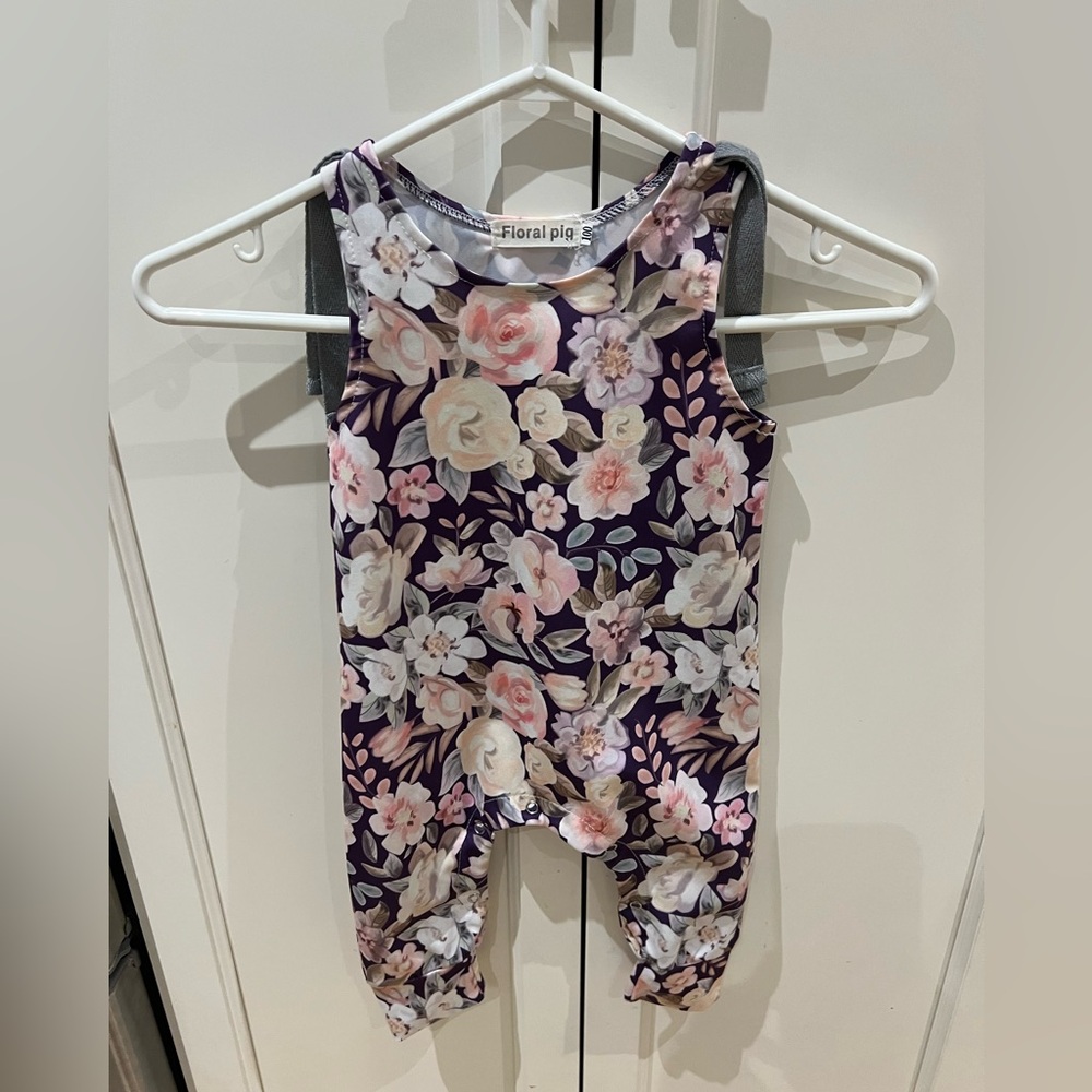 Floral Sleeveless Baby Romper 12-18m
